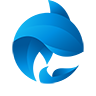 The Contender Tech logo, a blue whale spinning in a circle